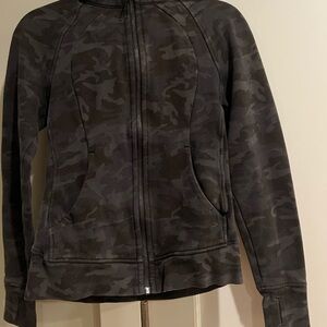 Lululemon Athletica Black Camo Jacket